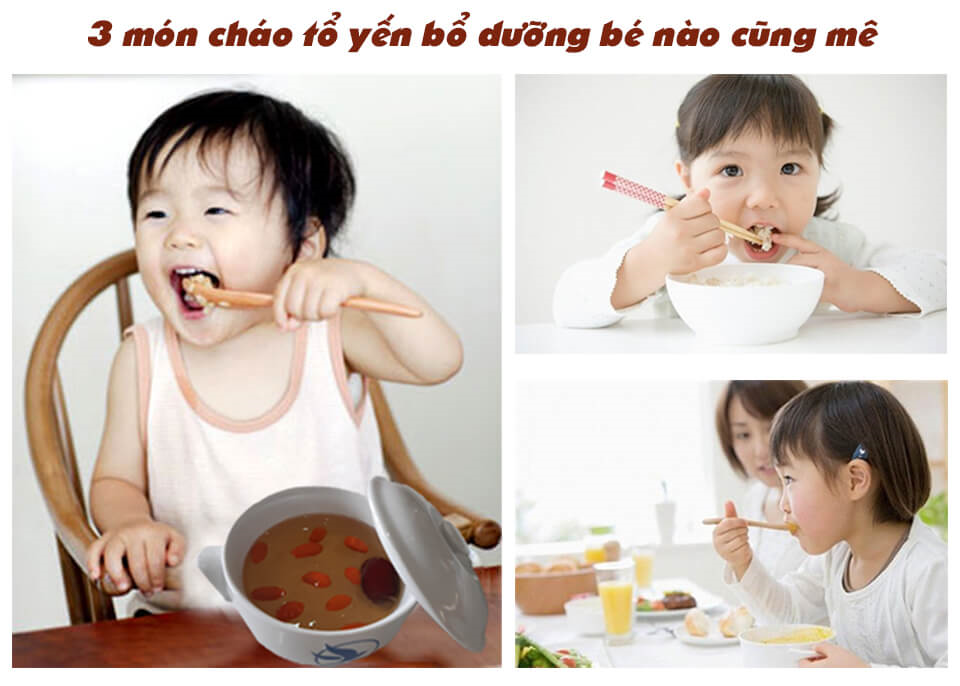 3 món cháo tổ yến thơm ngon bổ dưỡng bé nào cũng mê